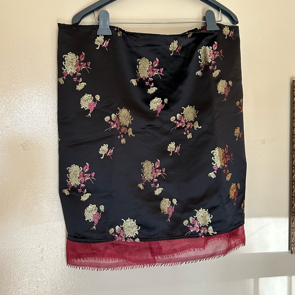 Handmade Red and Black Skirt